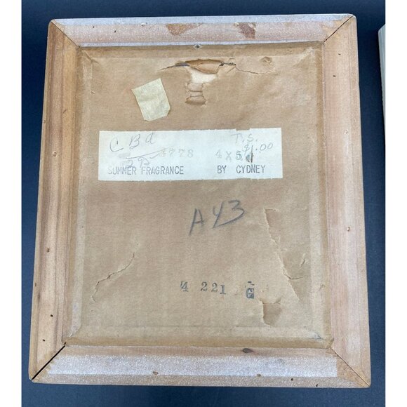 Vintage Wall Hanging Prints Mid Century Art Lovely Ladies Wooden Frames Cottage - Picture 5 of 8